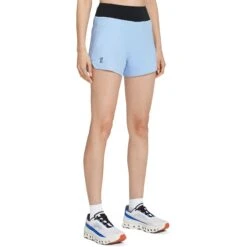 On Running On 5Inch Running Shorts Women - Stratosphere & Black -On Running Sales Store on 5inch running shorts women stratosphere black 2 1443220