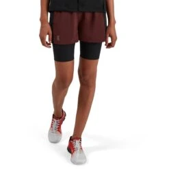 On Running On Active Shorts Women - Mulberry & Black -On Running Sales Store on active shorts women mulberry black 10 1046325
