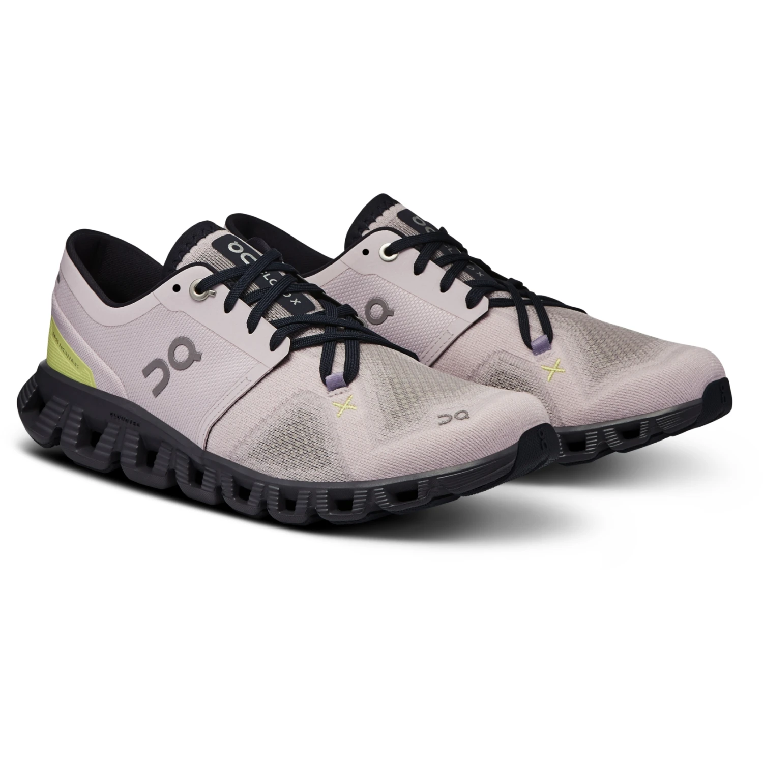 On Running On Cloud X 3 Women Running Shoe - Orchid & Iron 3 On Running On Cloud X 3 Women Running Shoe - Orchid & Iron