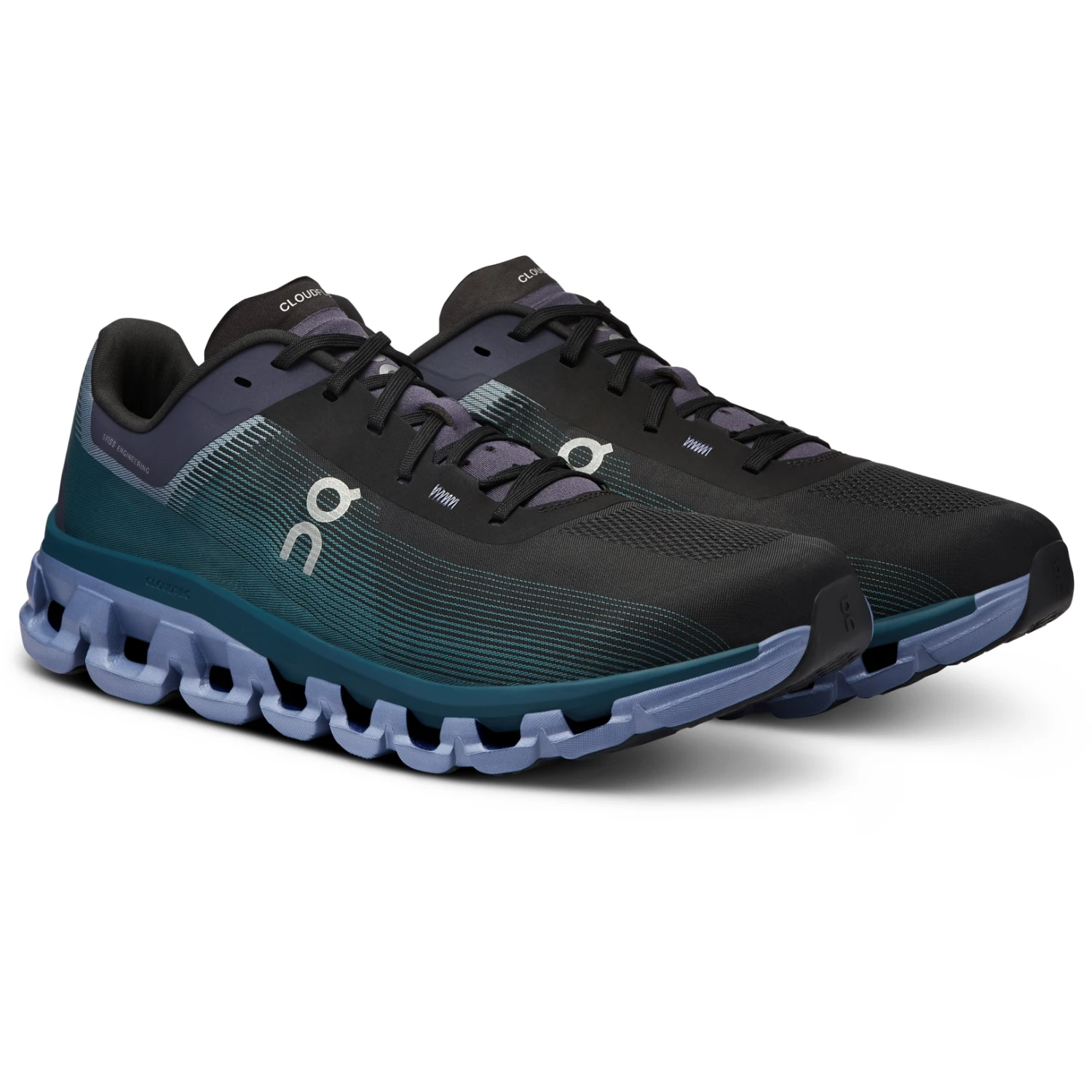On Running On Cloudflow 4 Running Shoe Men - Black & Storm 3 On Running On Cloudflow 4 Running Shoe Men - Black & Storm
