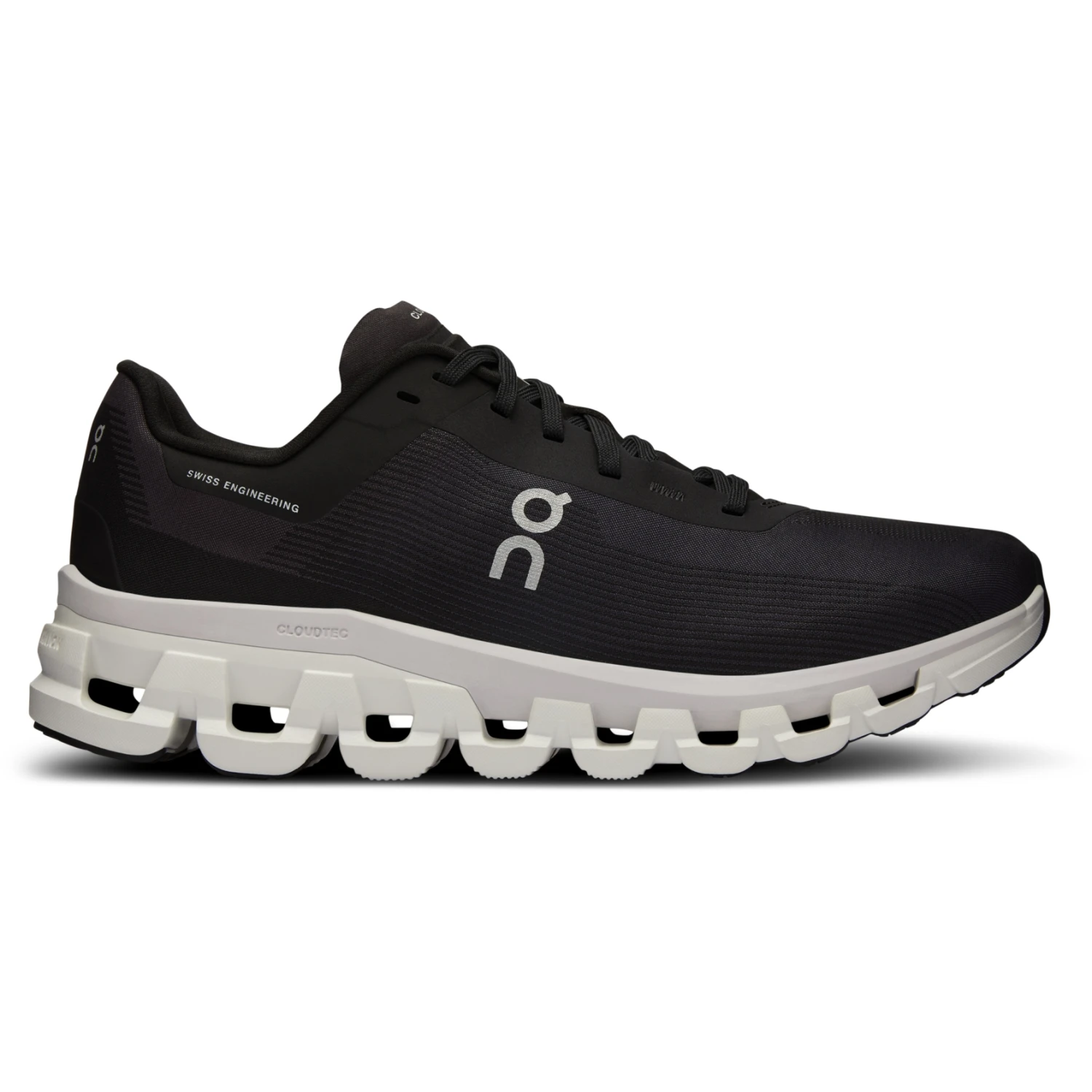 On Running On Cloudflow 4 Women Running Shoe - Black & White 4 On Running On Cloudflow 4 Women Running Shoe - Black & White - Image 2