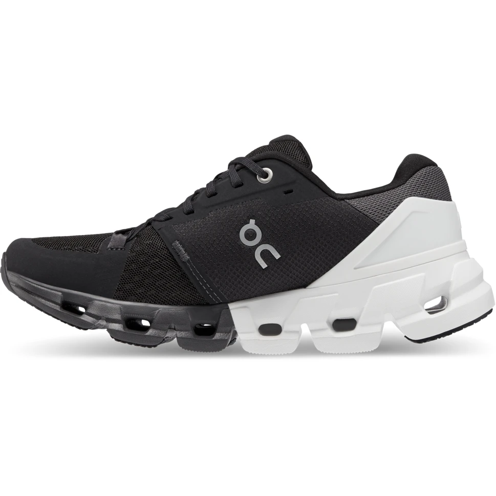 On Running On Cloudflyer 4 Wide Women Running Shoe - Black & White 4 On Running On Cloudflyer 4 Wide Women Running Shoe - Black & White - Image 2