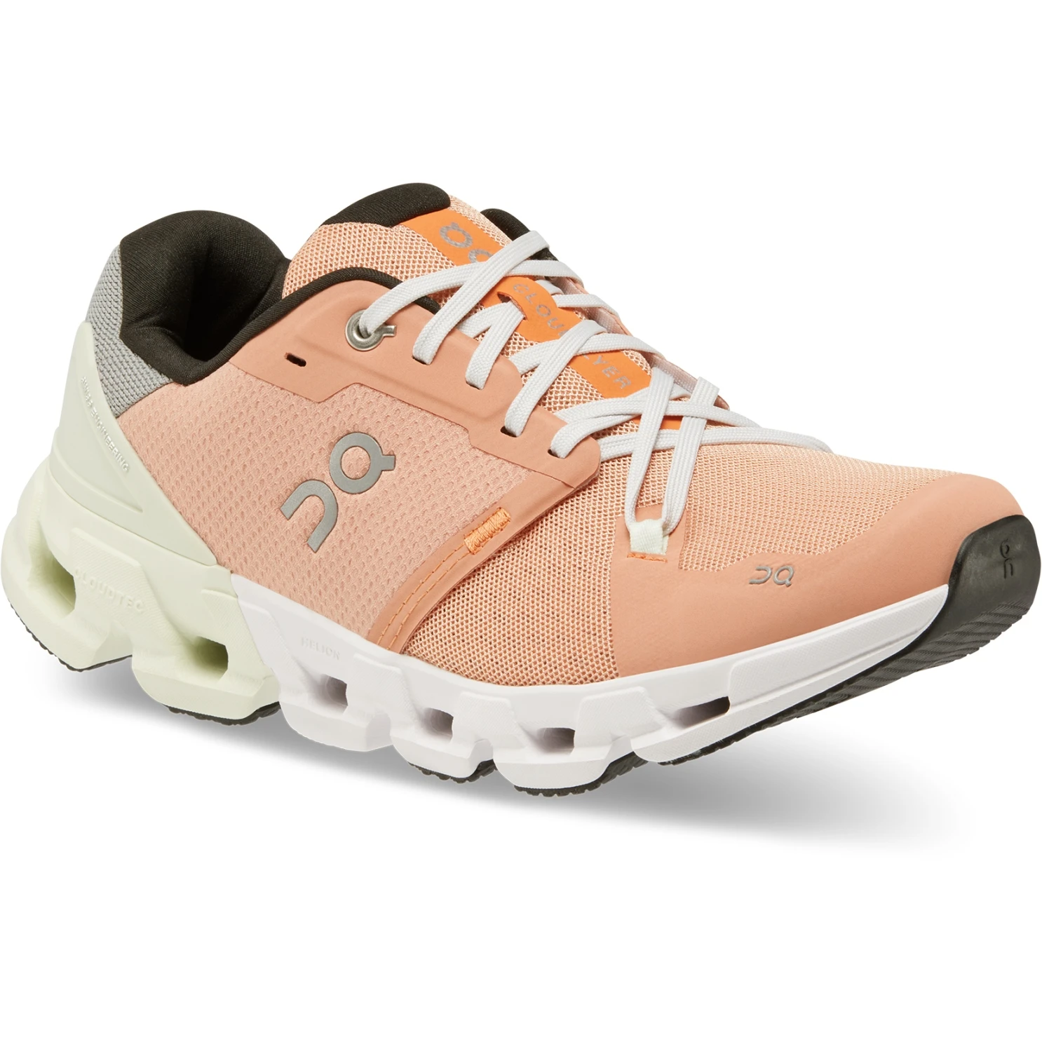 On Running On Cloudflyer 4 Women's Running Shoes - Peach & Aloe 8 On Running On Cloudflyer 4 Women's Running Shoes - Peach & Aloe - Image 6