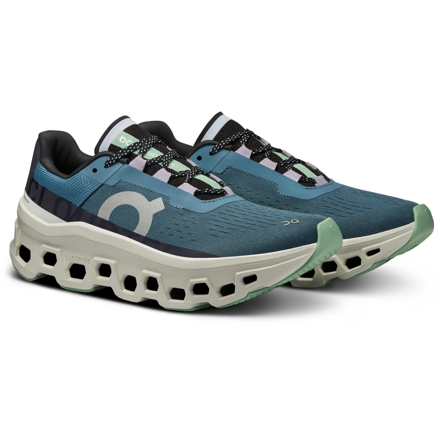 On Running On Cloudmonster Women's Running Shoes - Dust & Vapor 3 On Running On Cloudmonster Women's Running Shoes - Dust & Vapor
