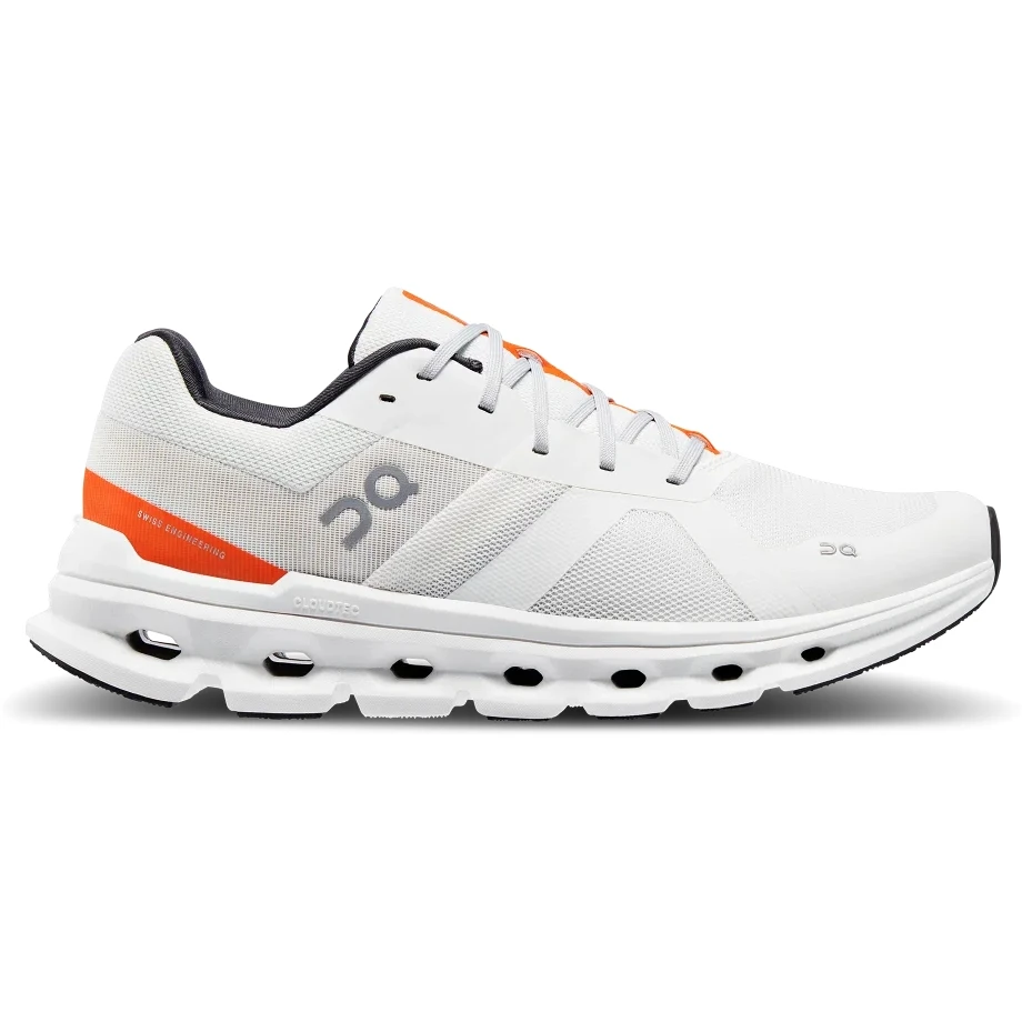 On Running On Cloudrunner Running Shoe - Undyed-White & Flame 4 On Running On Cloudrunner Running Shoe - Undyed-White & Flame - Image 2