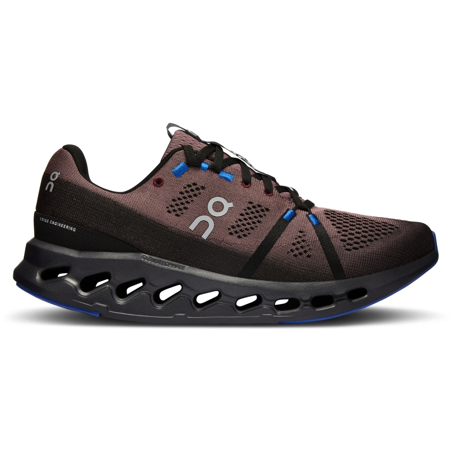 On Running On Cloudsurfer Running Shoes - Black & Cobalt 5 On Running On Cloudsurfer Running Shoes - Black & Cobalt - Image 3