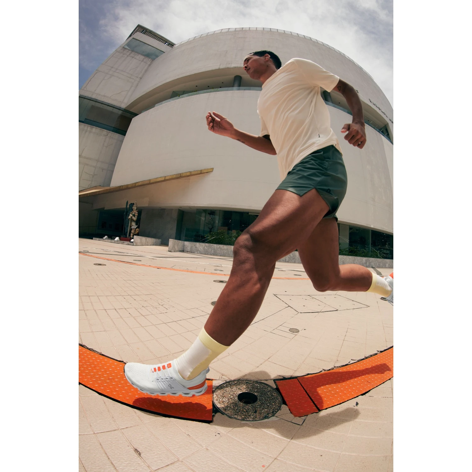 On Running On Cloudswift 3 Running Shoe - Ivory & Flame 10 On Running On Cloudswift 3 Running Shoe - Ivory & Flame - Image 8