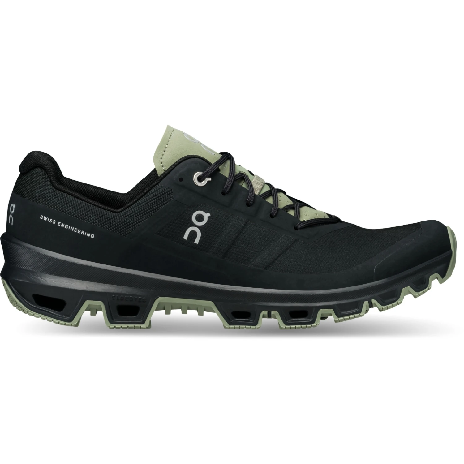 On Running On Cloudventure Trailrunning Shoe - Black & Reseda 3 On Running On Cloudventure Trailrunning Shoe - Black & Reseda