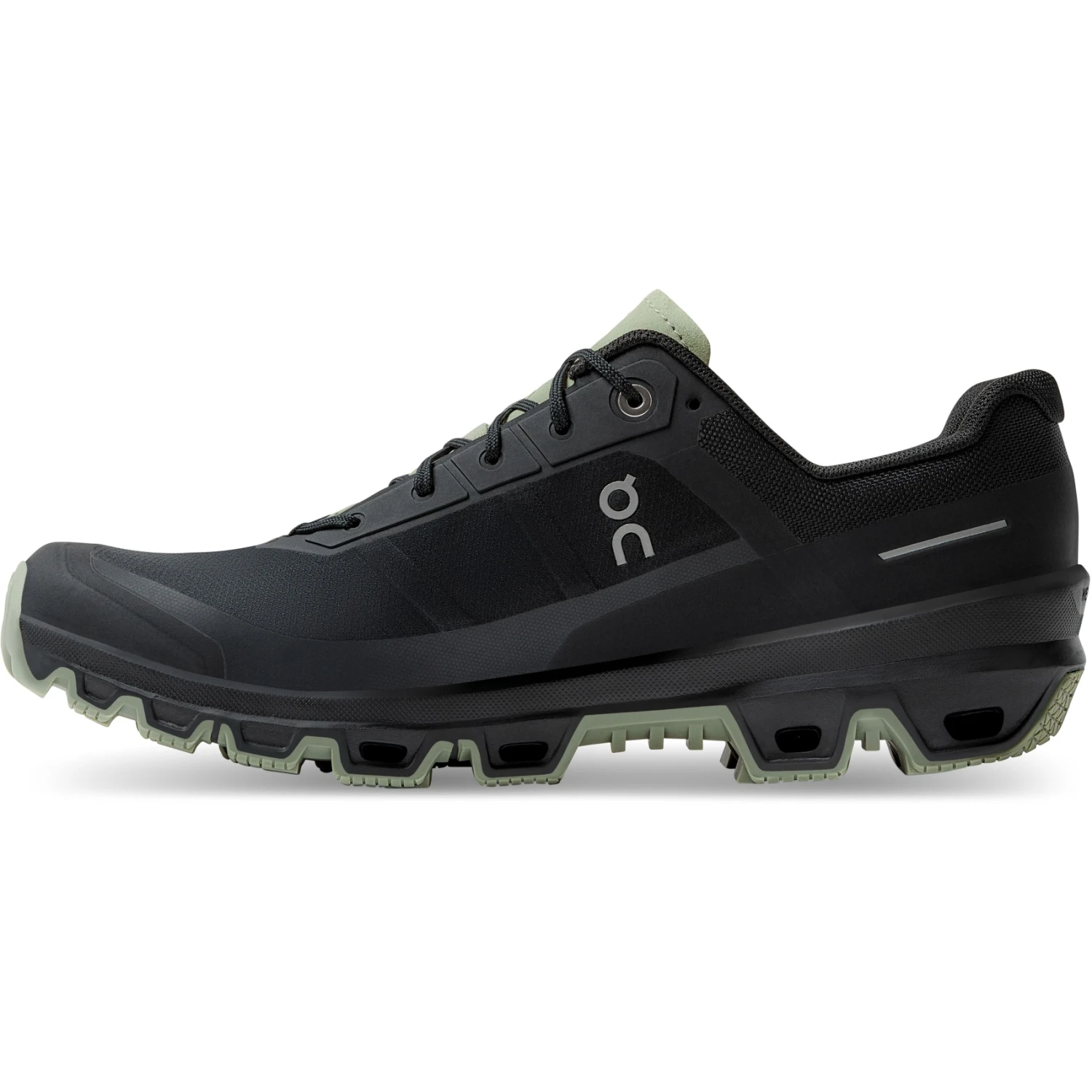 On Running On Cloudventure Trailrunning Shoe - Black & Reseda 4 On Running On Cloudventure Trailrunning Shoe - Black & Reseda - Image 2