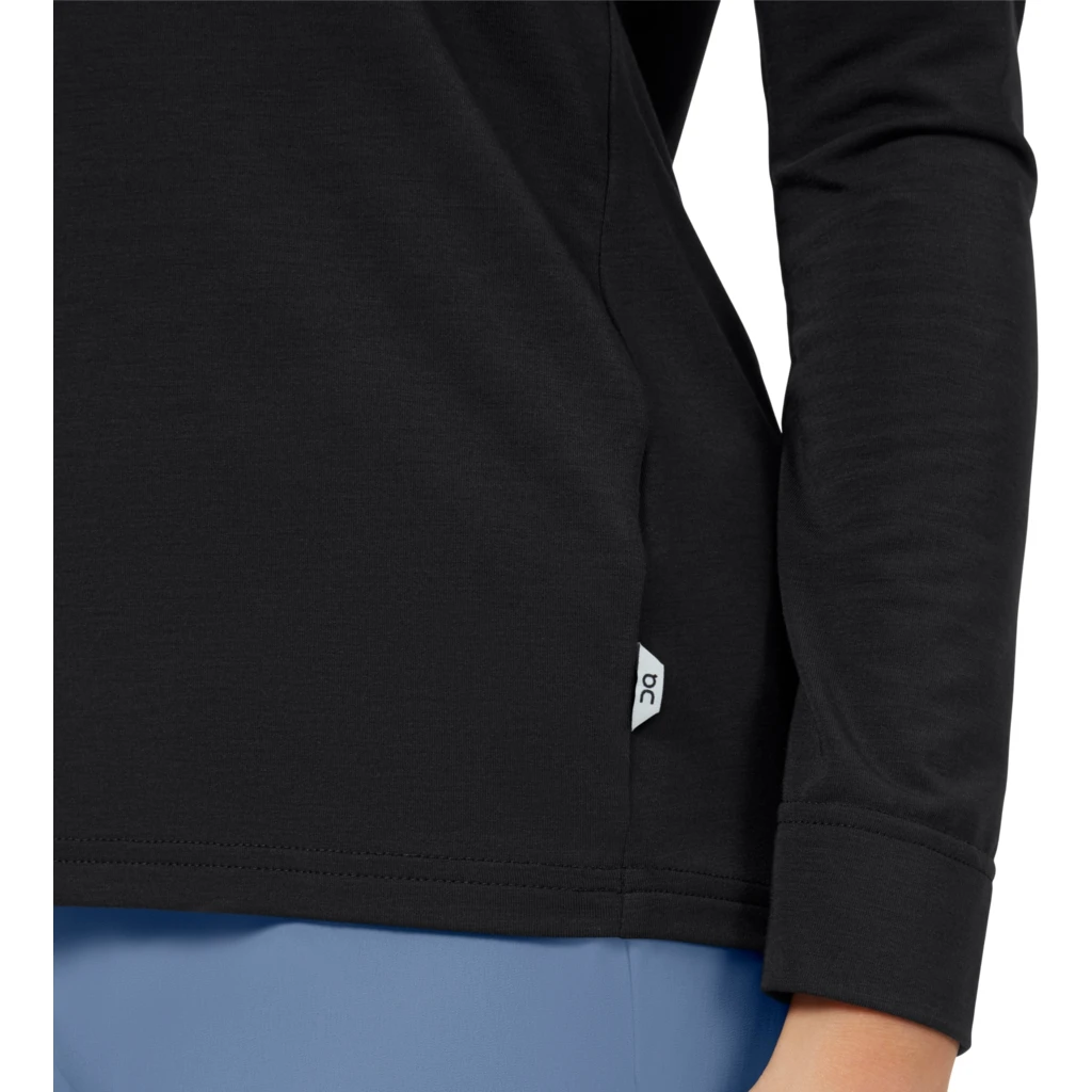 On Running On Comfort Long-T Women Long Sleeve Running Shirt - Black 8 On Running On Comfort Long-T Women Long Sleeve Running Shirt - Black - Image 6