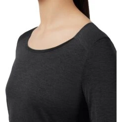 On Running On Performance Long-T Running Shirt Women - Black -On Running Sales Store on performance long t women long sleeve running shirt black 6 948940