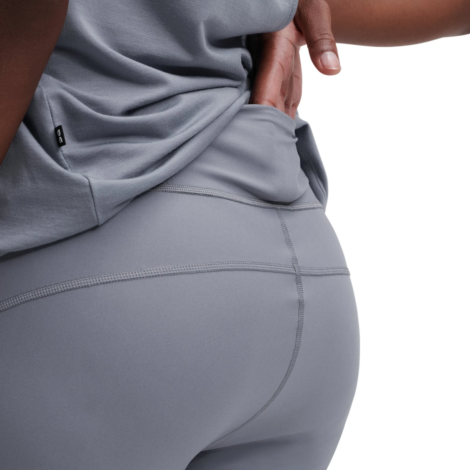 On Running On Active Tights Women - Granite 8 On Running On Active Tights Women - Granite - Image 6