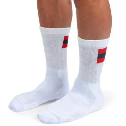On Running On Tennis Sock - White & Red -On Running Sales Store on running tennis sock white red 3 1263260