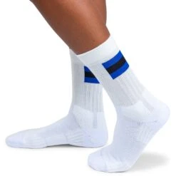 On Running On Tennis Sock Women - White & Indigo 10 On Running On Tennis Sock Women - White & Indigo -On Running Sales Store on running tennis sock women white indigo 1 1263289