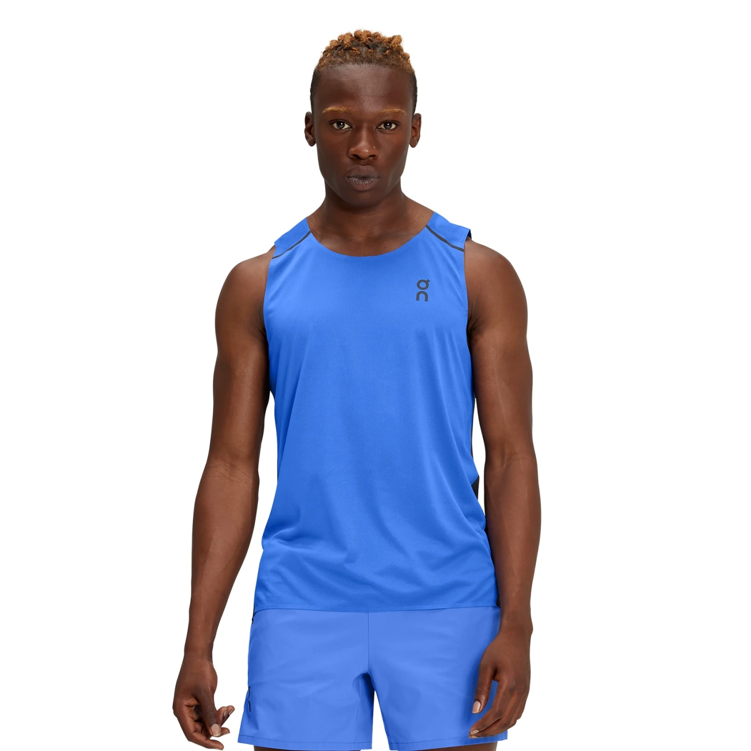 On Running On Tank-T Running Shirt - Cobalt & Black 3 On Running On Tank-T Running Shirt - Cobalt & Black
