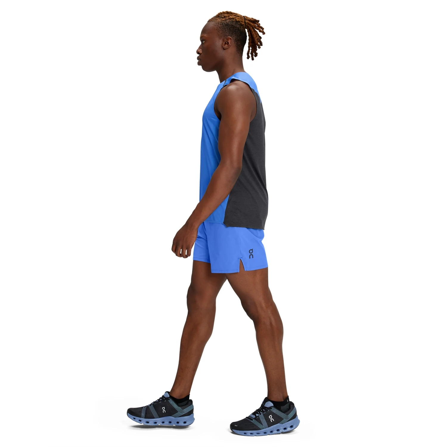 On Running On Tank-T Running Shirt - Cobalt & Black 4 On Running On Tank-T Running Shirt - Cobalt & Black - Image 2