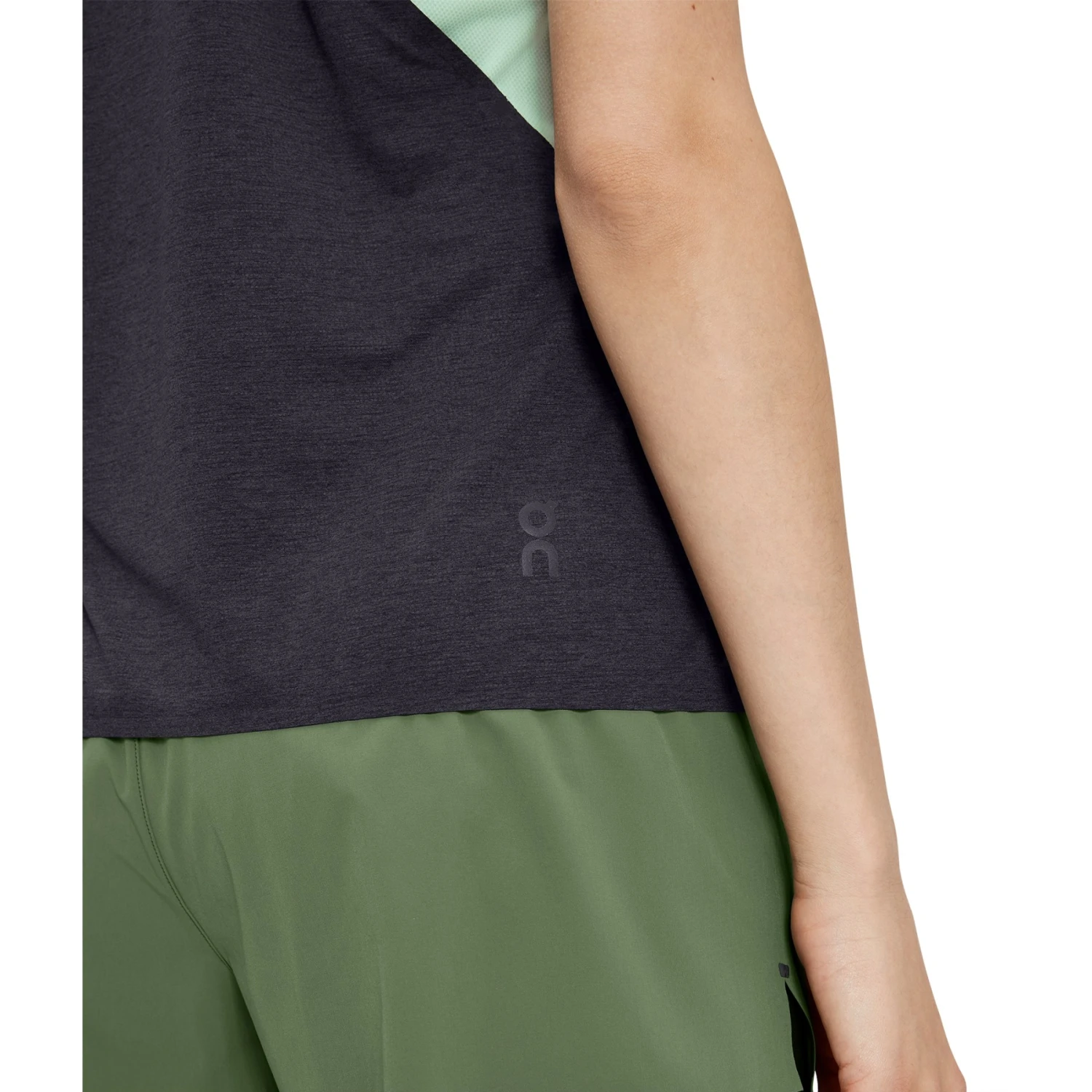 On Running On Tank-T Women Running Shirt - Creek & Black 6 On Running On Tank-T Women Running Shirt - Creek & Black - Image 4