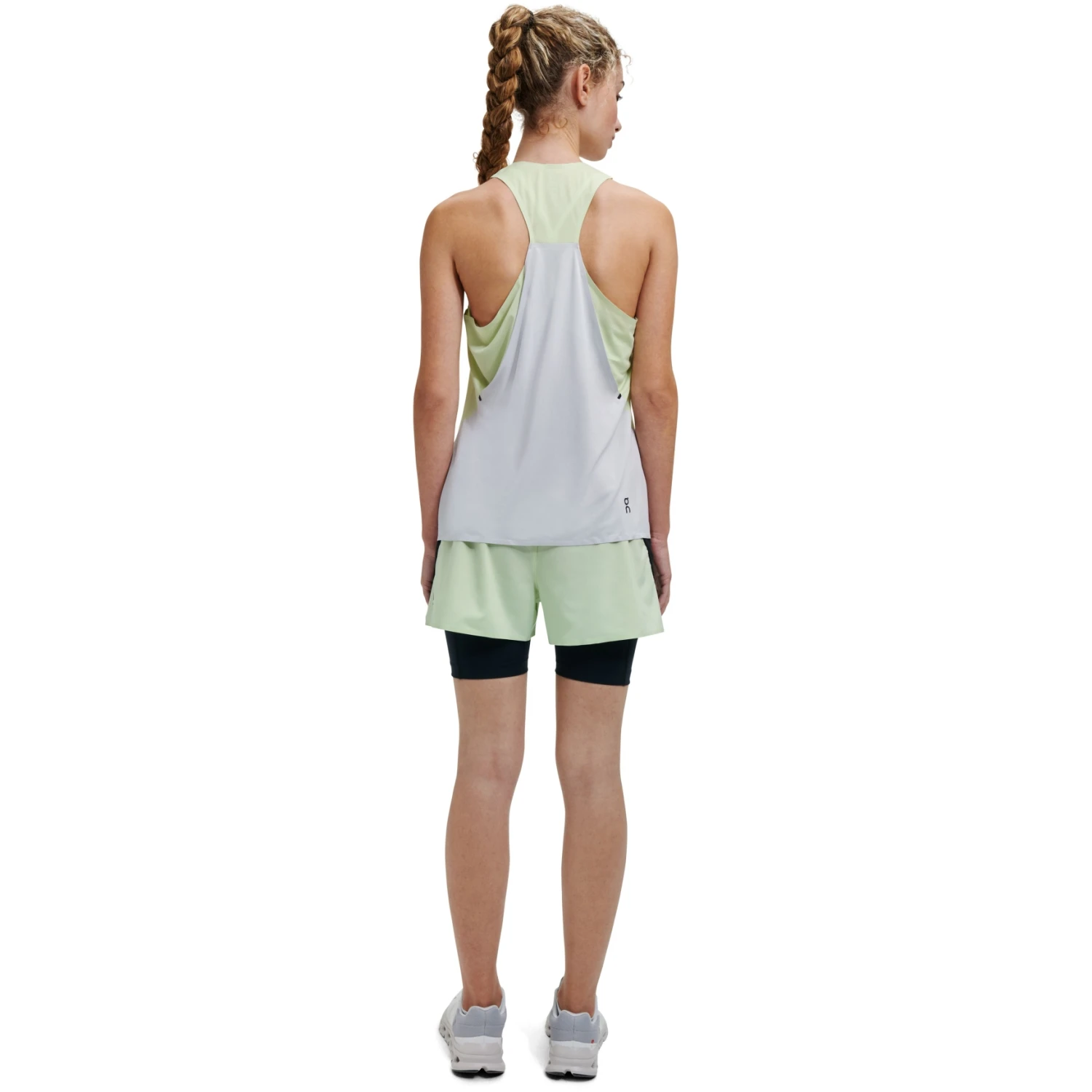 On Running On Tank-T Women Running Shirt - Meadow & Glacier 5 On Running On Tank-T Women Running Shirt - Meadow & Glacier - Image 3