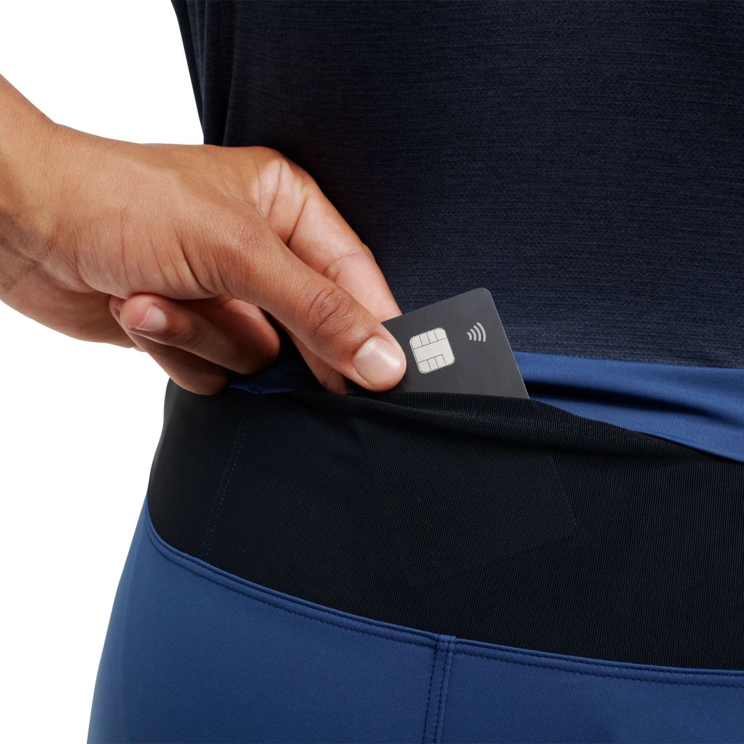 On Running On Tights Long - Denim & Black 8 On Running On Tights Long - Denim & Black - Image 6